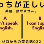 どっちが正しい英語？ゼロからの英会話-ZE022